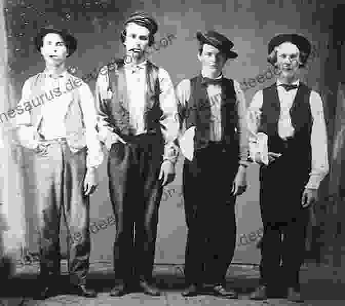 A Group Of Men Posing With Guns, Including Billy The Kid And Jesse James Lily (Bayou Bad Boys 3)
