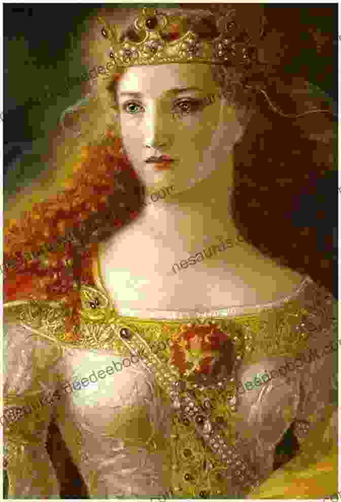 A Regal Portrait Of Eleanor Of Aquitaine, A Woman With Striking Features And An Enigmatic Expression. Captive Queen: A Novel Of Eleanor Of Aquitaine