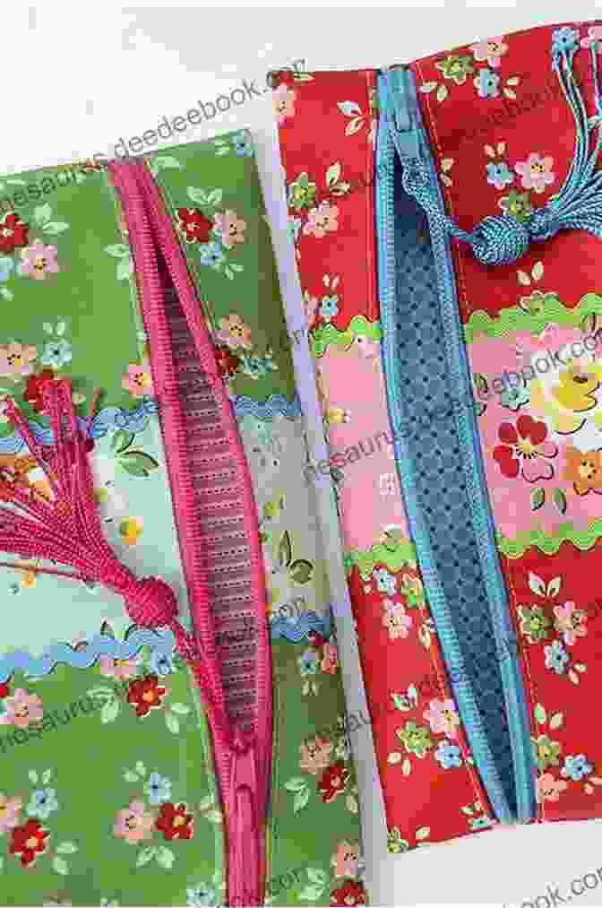 A Sewn Zipper Pouch Made From Floral Fabric, With A Tassel Zipper Pull. Mollie Makes: 23 Unique Craft Projects To Make This Year