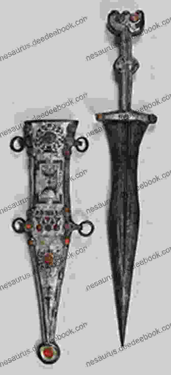 An Ancient Bronze Dagger With Intricate Engravings, Unearthed From An Archaeological Site. The Bronze Dagger (Ancient Elements)