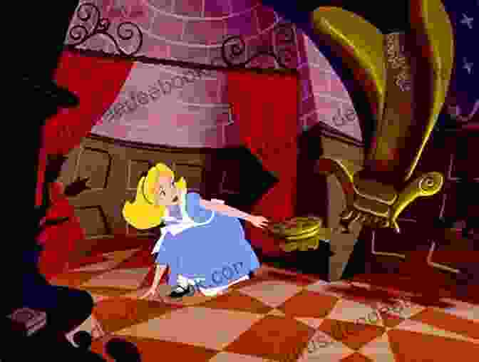 An Image Of The 2014 Broadway Production Of Alice Through The Looking Glass, Showing Alice Falling Down The Rabbit Hole Surrounded By Swirling Projections. Alice Through The Proscenium: More Scenic Set Design