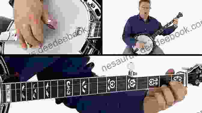 Image Of A Banjo Player Demonstrating Double Stops My First Gospel Banjo Picking Songs