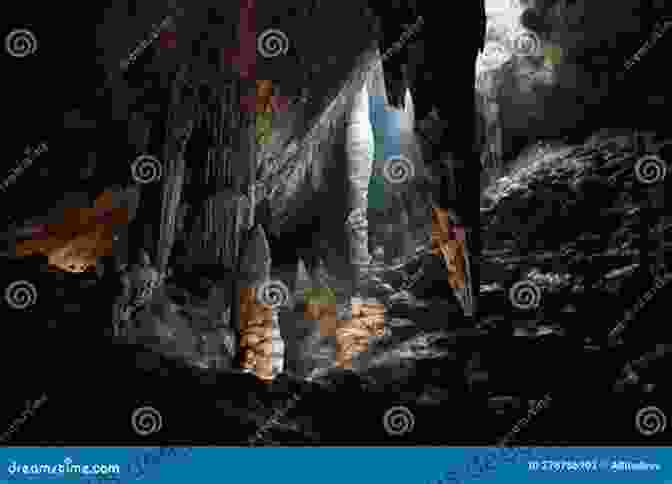 Marian Ventures Into The Cavern, Surrounded By Towering Rock Formations And Sparkling Crystals That Illuminate The Darkness. Young Marian Echoes In The Cavern