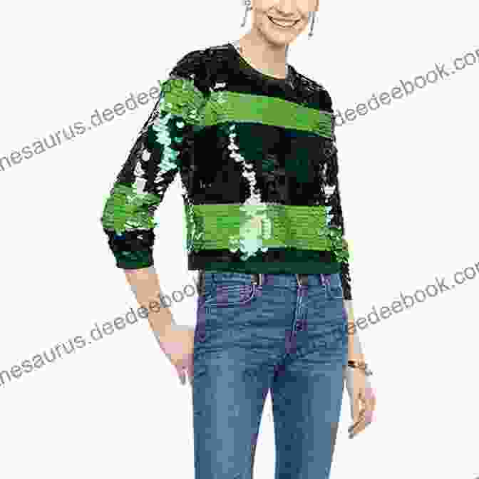 Sequined And Embroidered Sweater In Vibrant Hues DIY CRAFT MASTERING: Step By Step Guide On How To Add Fun And Colorful Decoration To A Plain Sweater Using Needle Felting