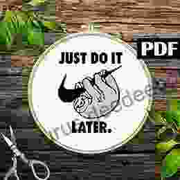 Just Do It Later Cross Stitch Pattern PDF